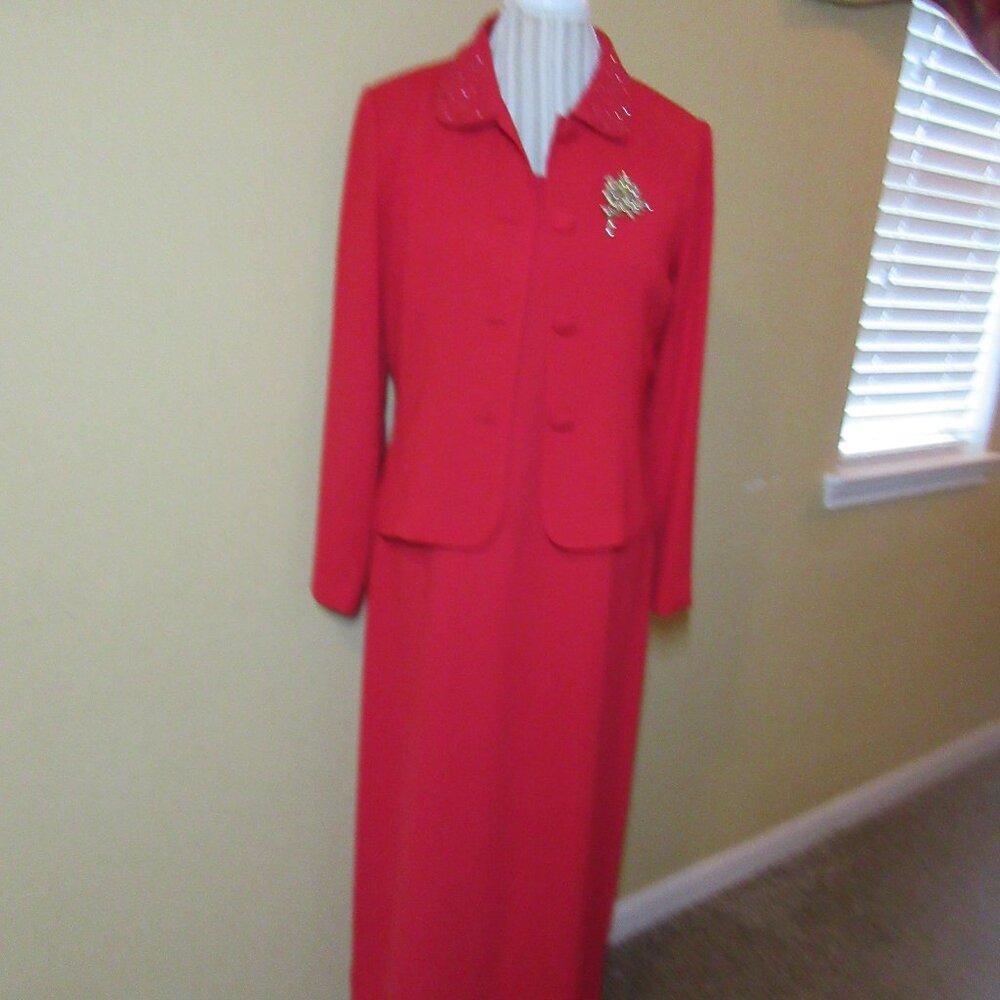 Red Blazer & Dress 2- Piece set